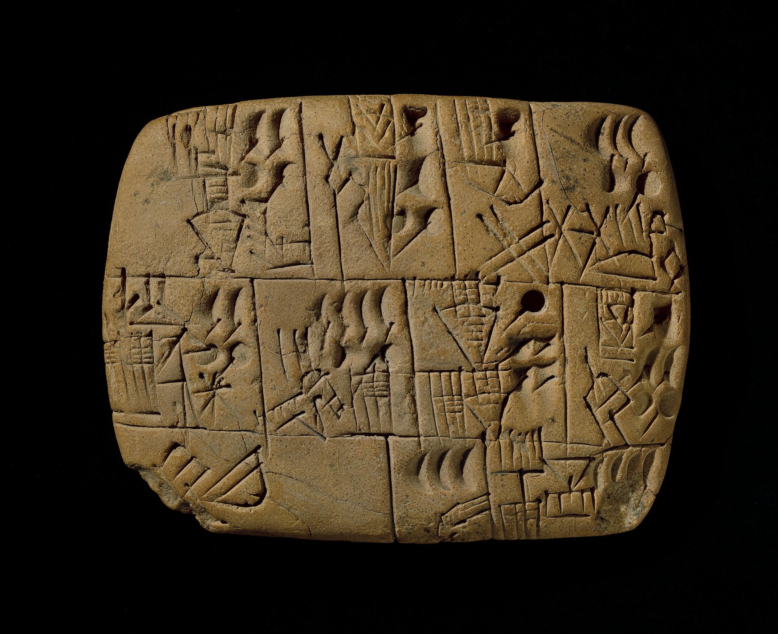 Old clay tablet
